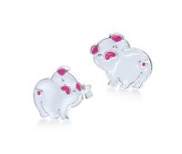 White Pig Kids Stud Earring STS-3807 (CO1)